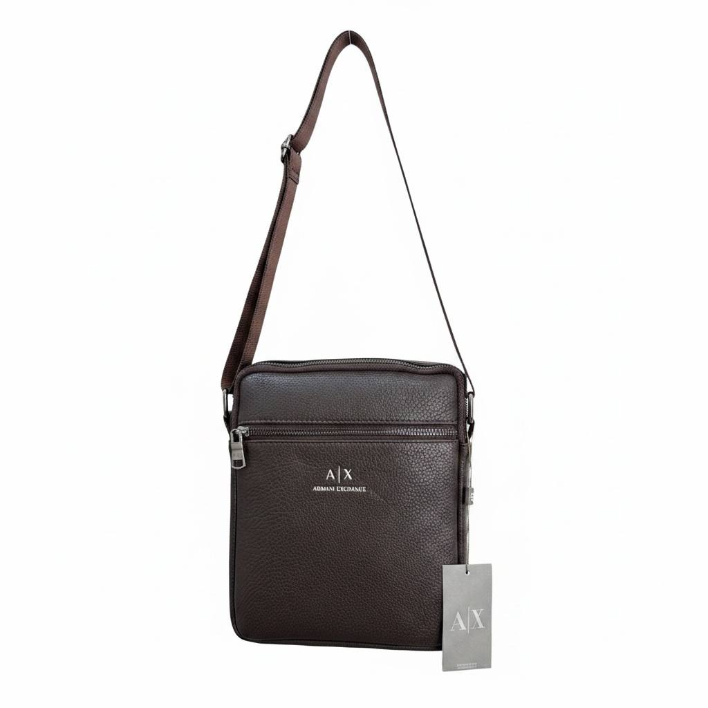 Armani Exchange Premium Brown Crossbody Bag – Elegant Everyday Shoulder Bag 🤎✨ - MASTERPIECE
