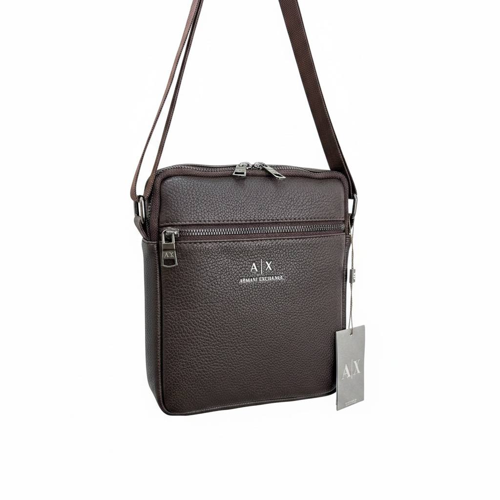 Armani Exchange Premium Brown Crossbody Bag – Elegant Everyday Shoulder Bag 🤎✨ - MASTERPIECE