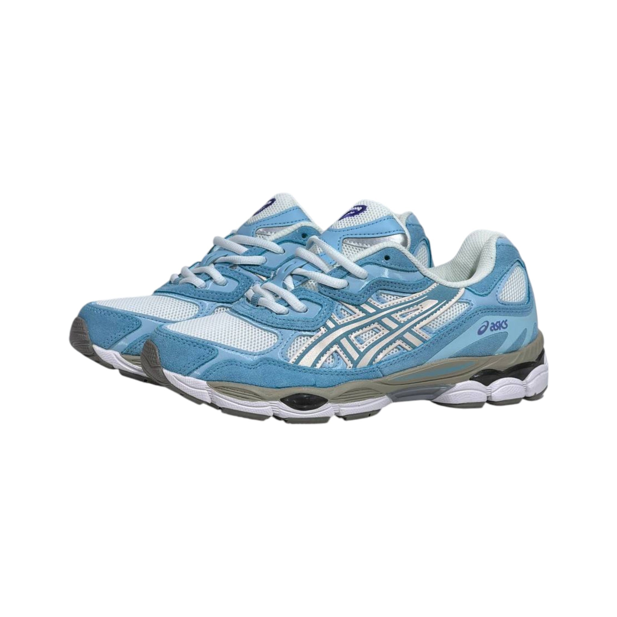 💙🤍 ASICS GEL-NYC Retro Running Sneakers – Sky Blue Edition 👟⚡ - MASTERPIECE