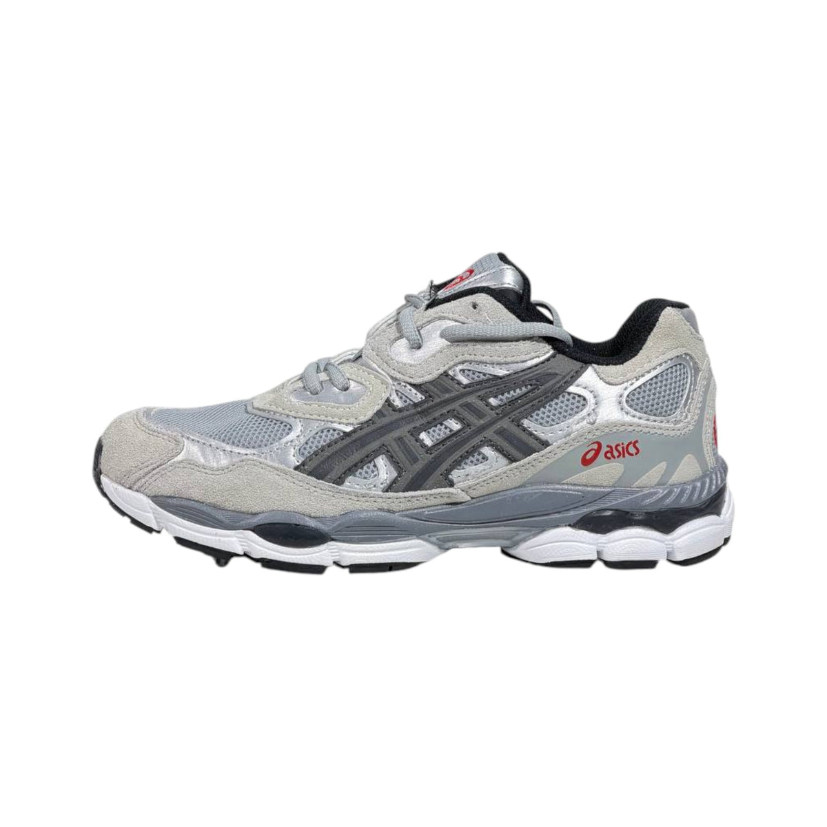 ⚡👟 ASICS GEL-NYC Silver Grey Retro Running Sneakers – Premium Y2K Streetwear Shoes 🔥🩶 - MASTERPIECE