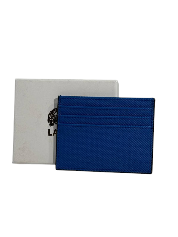 🐊 Lacoste Blue Card Holder – Sleek & Minimalist 💙✨