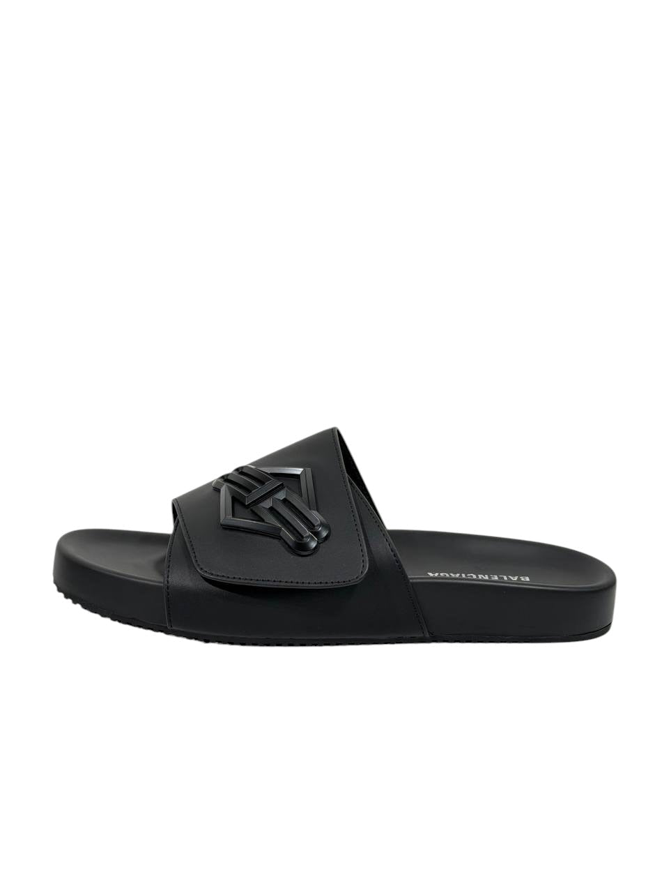Balenciaga BB Logo Slide Sandals – All Black Edition 🖤🔥 - MASTERPIECE