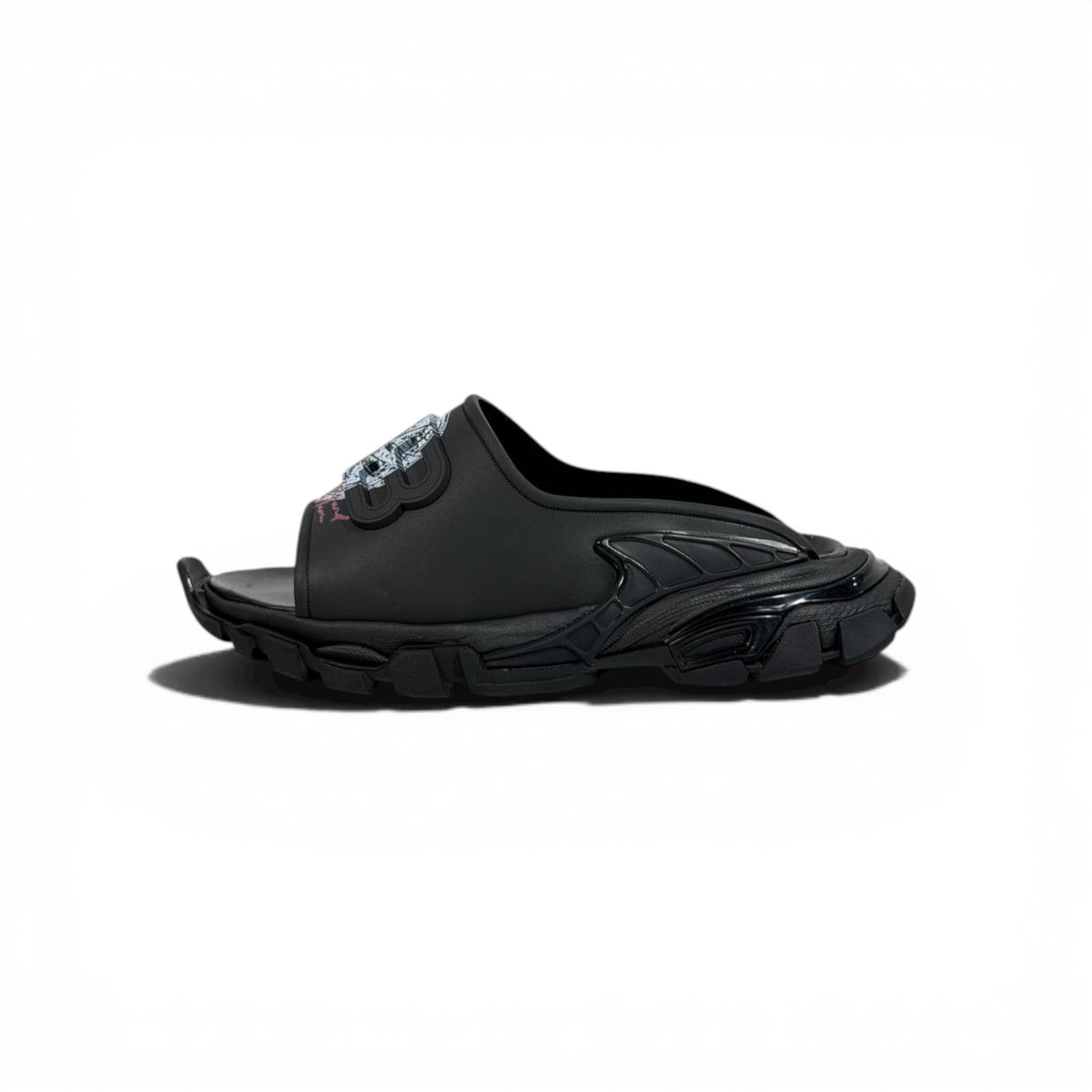 Balenciaga Black Minimal Chunky Slides – Luxury Streetwear Slippers ⚫✨ - MASTERPIECE