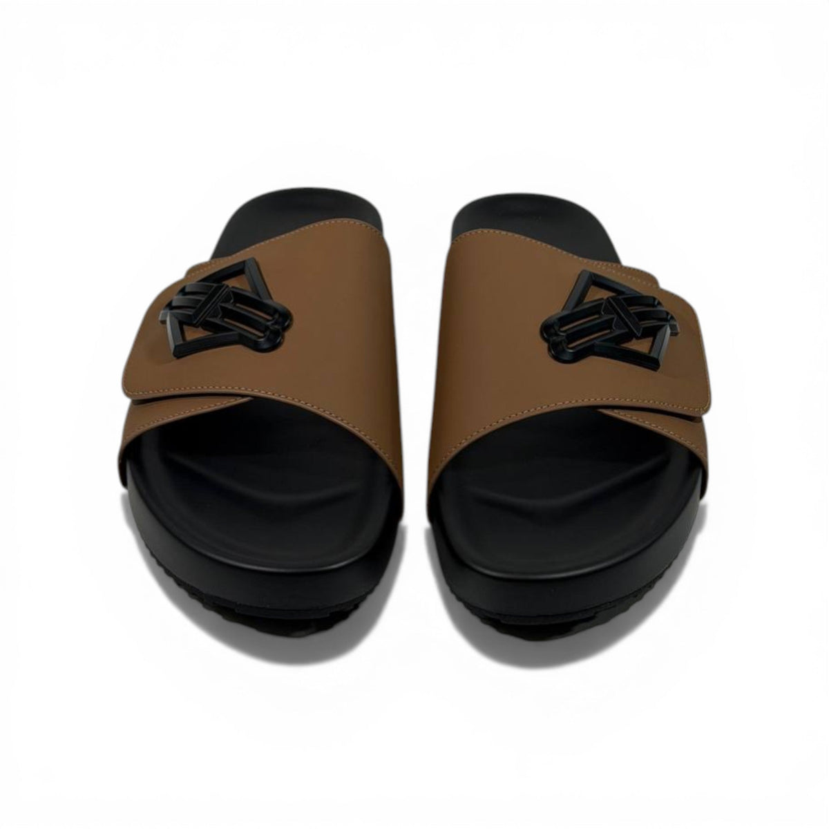BALENCIAGA Luxury Brown Slide – Statement Logo Design & Premium Minimal Style 👟✨ - MASTERPIECE