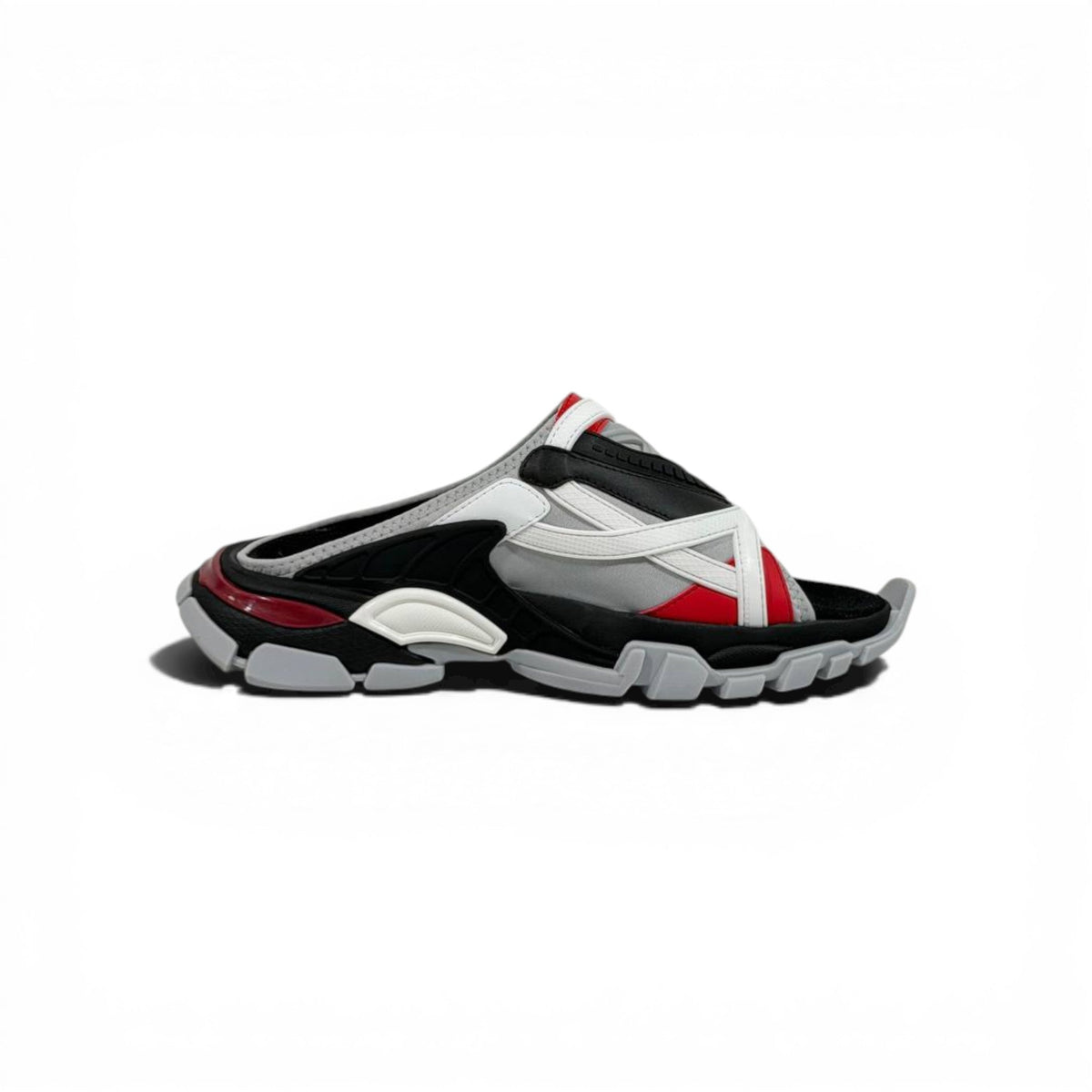 Balenciaga Sport Chunky Sandals – Tech Streetwear Slides ⚪🔴⚫ - MASTERPIECE