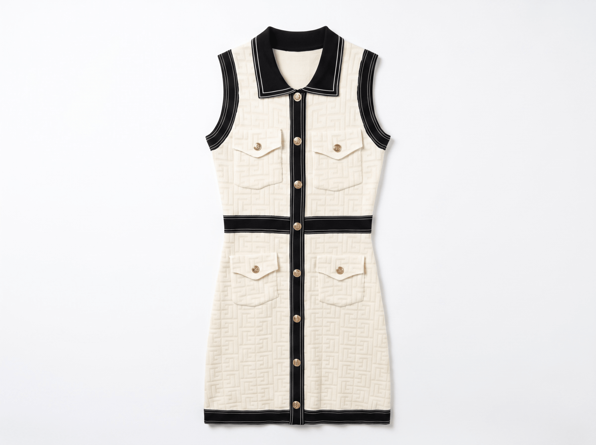 🤍 Balmain Monogram Knit Mini Dress one size - MASTERPIECE