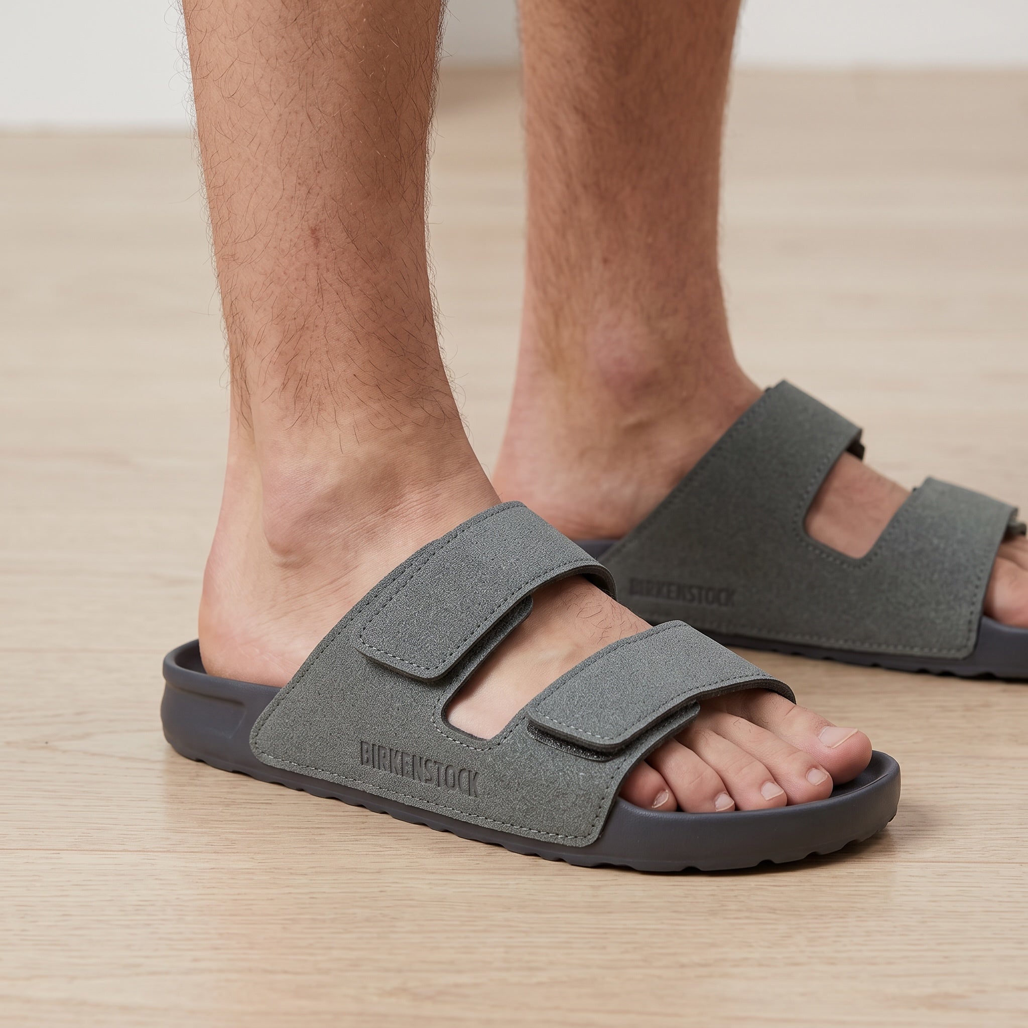 Birkenstock Arizona – Grey Two-Strap Sandals 🩴 - MASTERPIECE