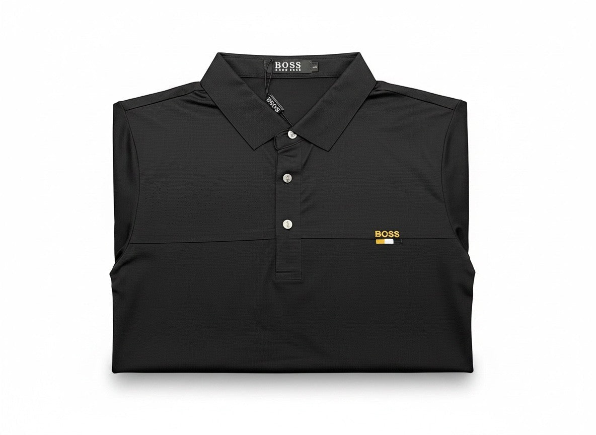 BOSS Black Polo Shirt 🖤✨ Modern Minimal Line - MASTERPIECE