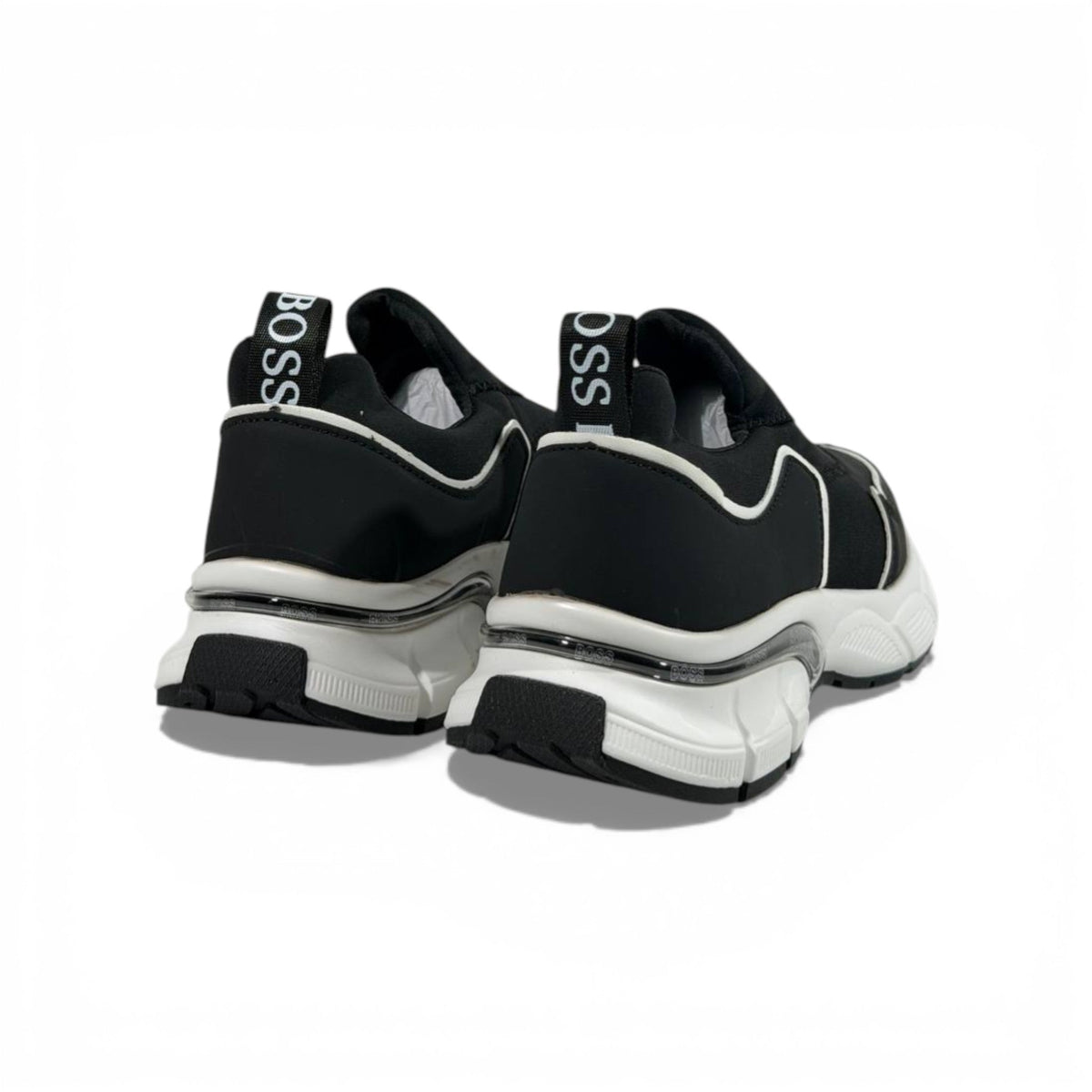 BOSS Black Slip-On Sneakers 👟🖤⚡ Luxury Sport Casual Shoes – Premium Designer Comfort Trainers ✨🔥 - MASTERPIECE