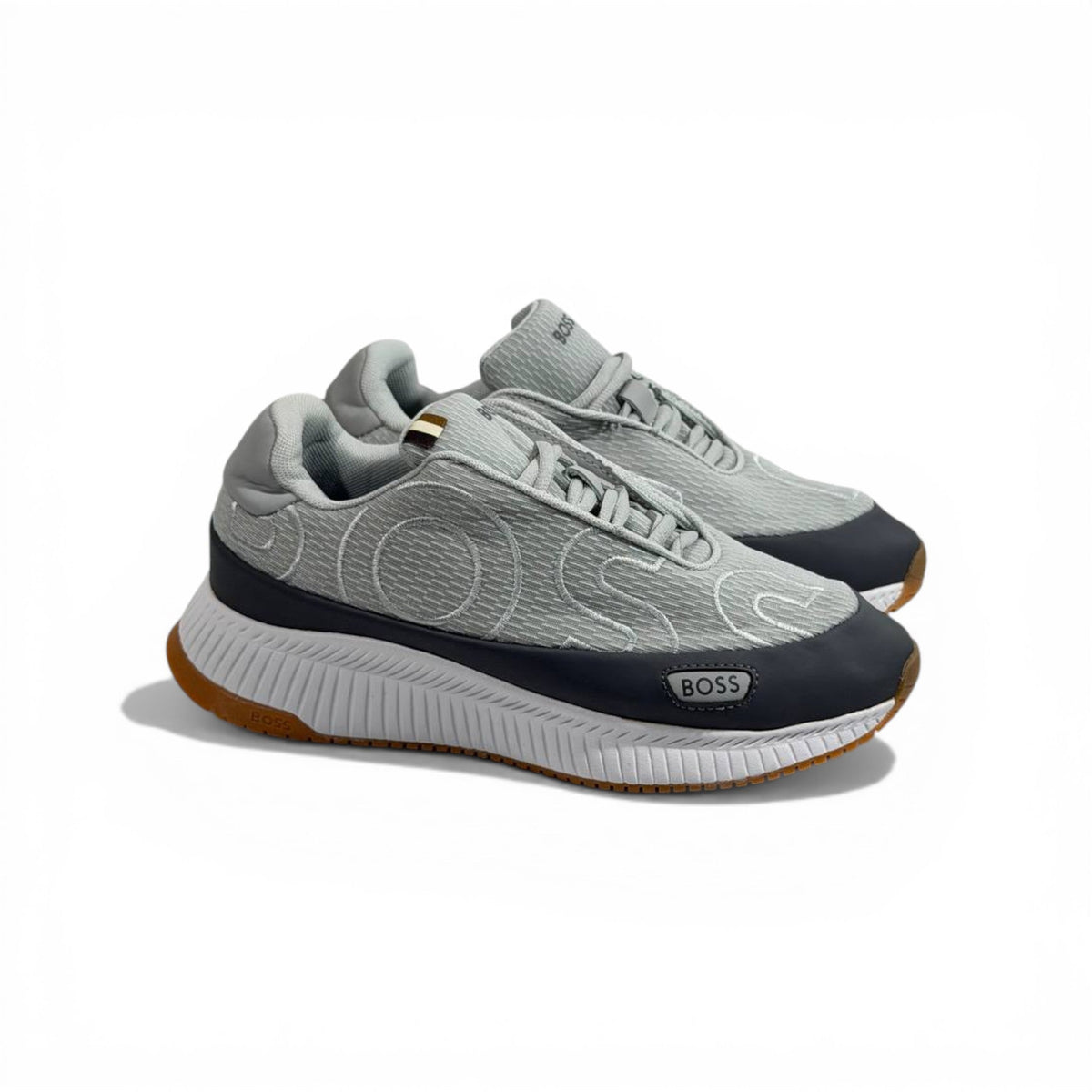 BOSS Grey Knit Sneakers 👟🔥 | Premium Comfort & Modern Luxury Style - MASTERPIECE