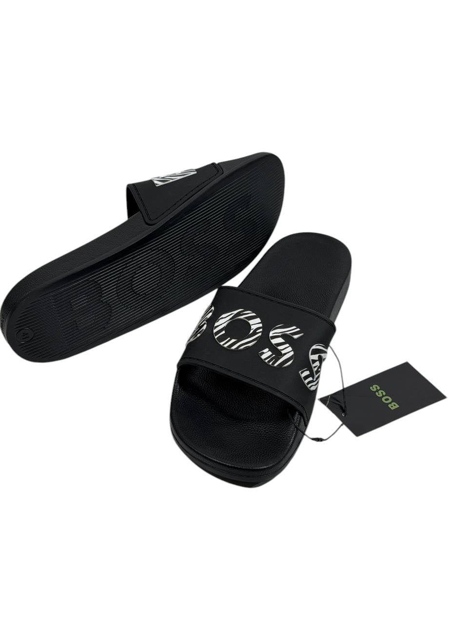 BOSS Logo Slides – Black Statement Edition ⚫🔥 - MASTERPIECE