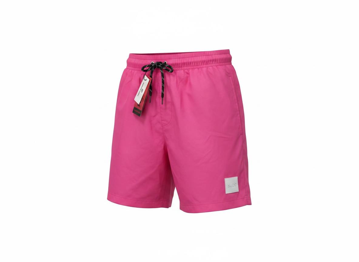 BOSS Neon Pink Swim Shorts 💗 | Bold Luxury Summer Fit - MASTERPIECE