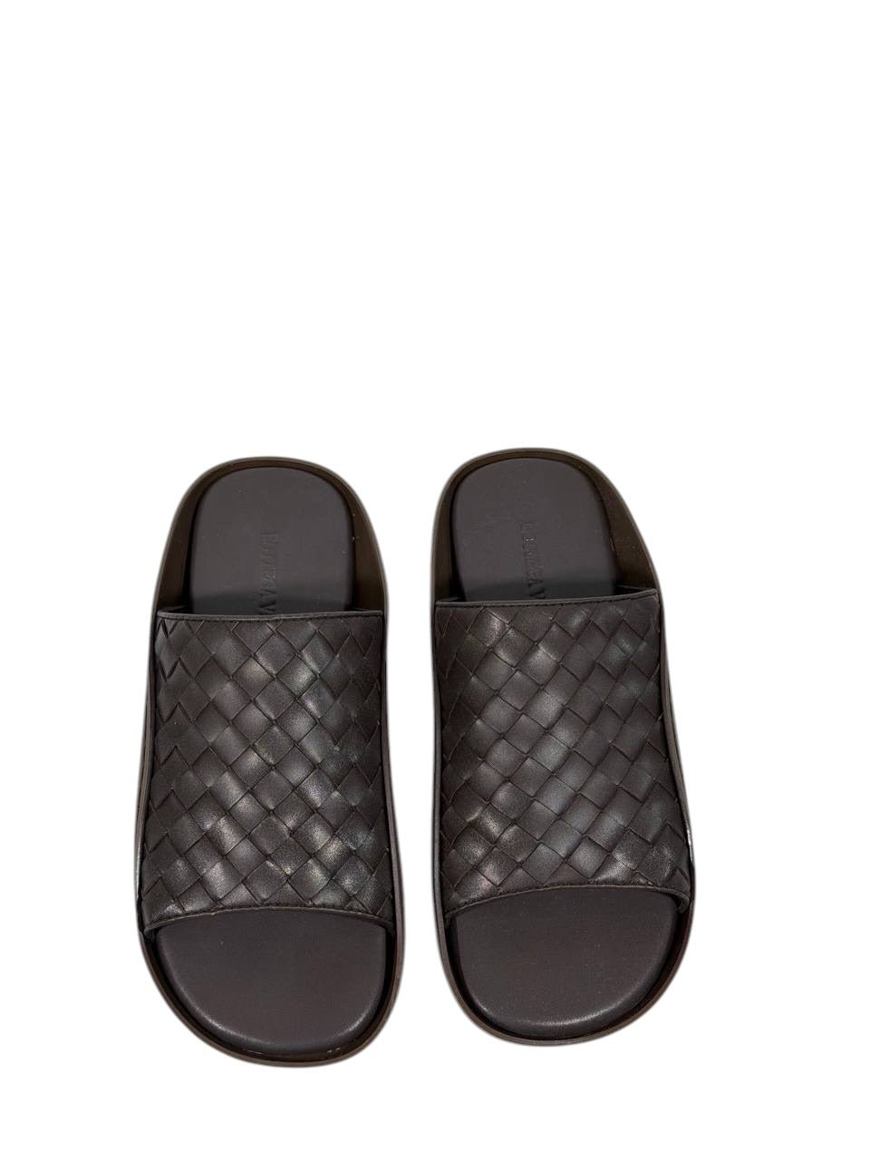 Bottega Veneta Intrecciato Slide Sandals – Brown Edition 🤎✨ - MASTERPIECE