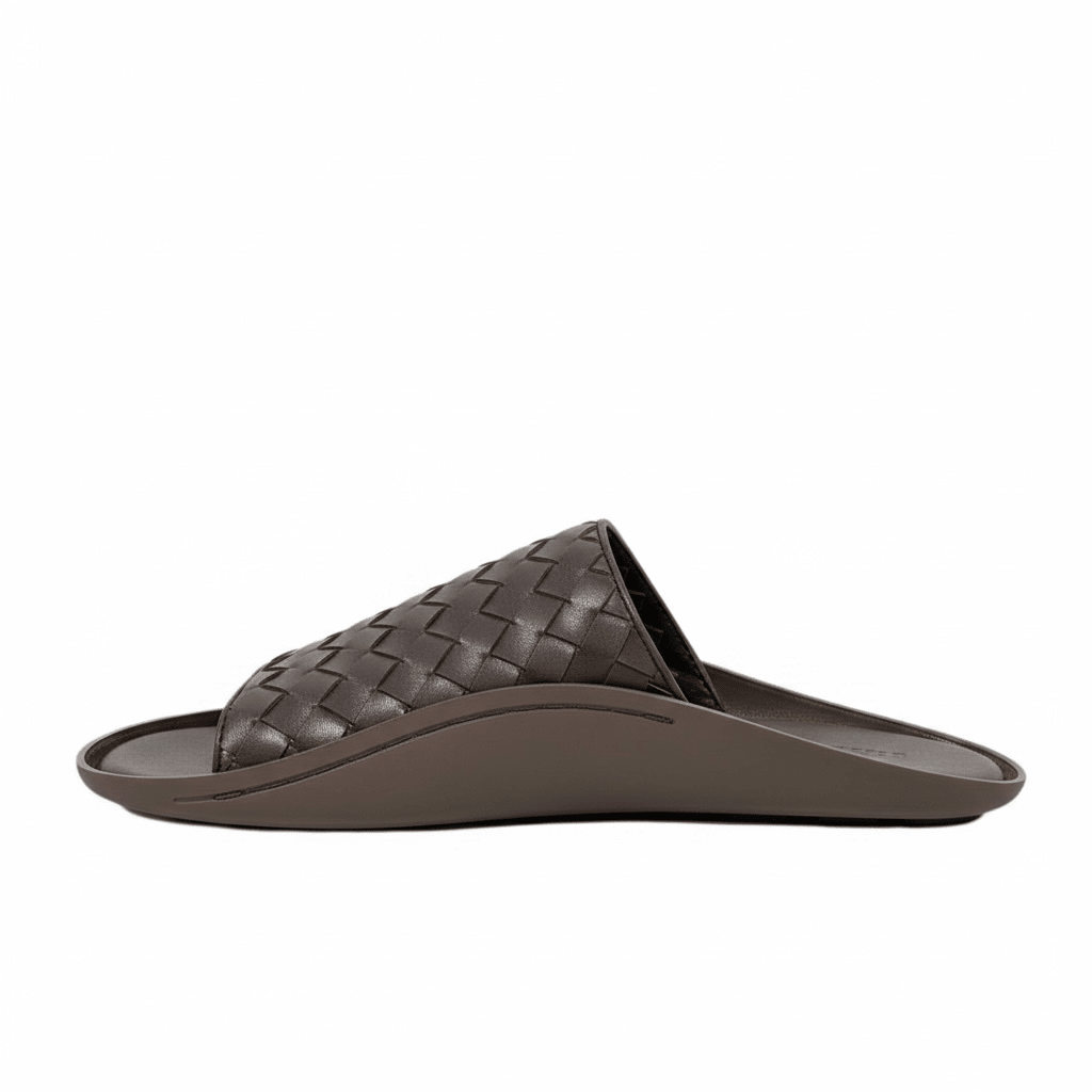 Bottega Veneta Intrecciato Slide Sandals – Brown Edition 🤎✨ - MASTERPIECE