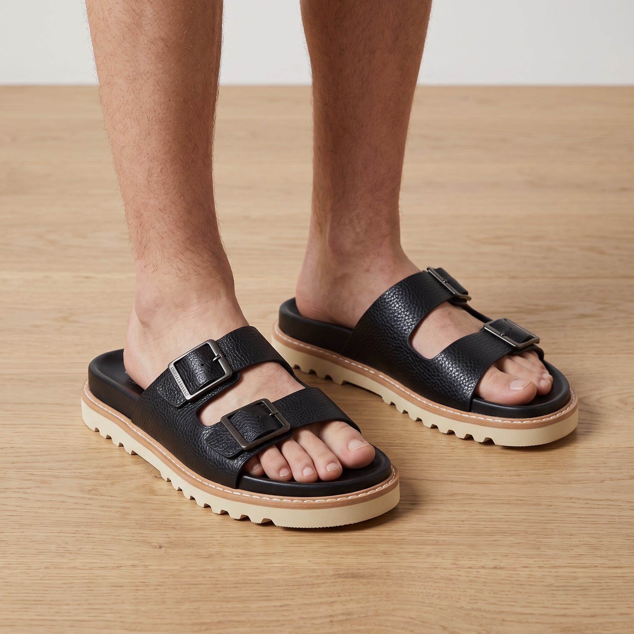 Brunello Cucinelli Buckled Sandal – Black 🖤 - MASTERPIECE