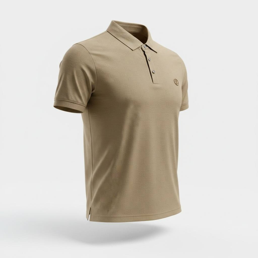 🤎 Burberry Beige Monogram Polo Shirt – Timeless Luxury Essential 👕✨ - MASTERPIECE