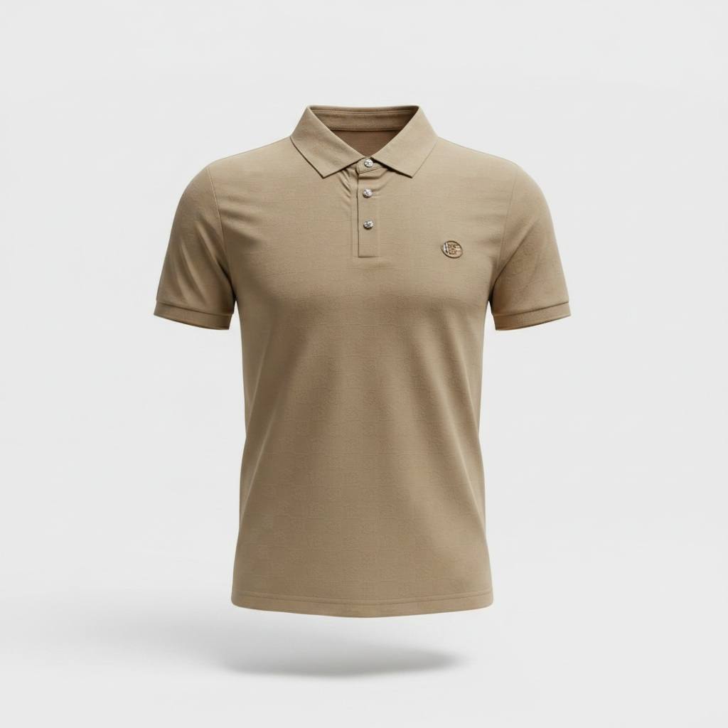 🤎 Burberry Beige Monogram Polo Shirt – Timeless Luxury Essential 👕✨ - MASTERPIECE
