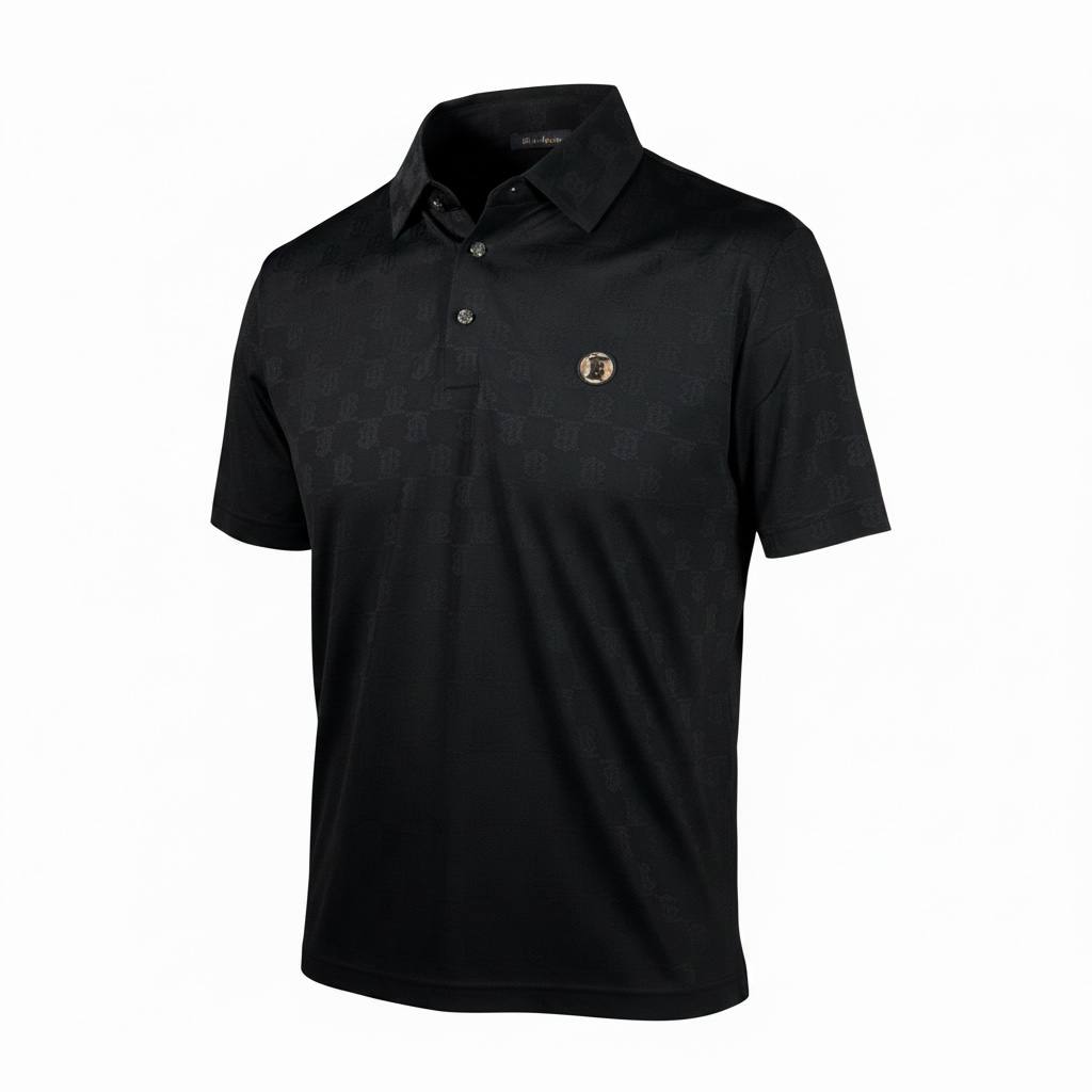 🖤 Burberry Black Monogram Polo Shirt – Modern Luxury Essential 👕✨ - MASTERPIECE