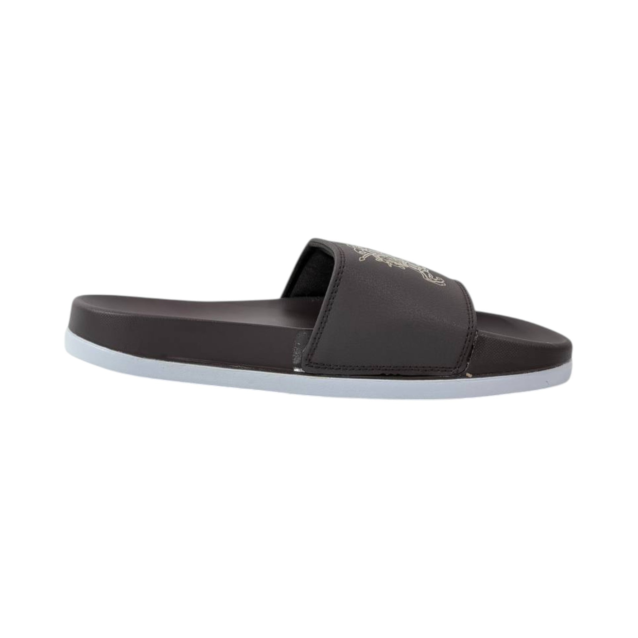 🩴 Burberry Equestrian Knight Slides – Dark Brown Luxury Edition 🤎✨ - MASTERPIECE