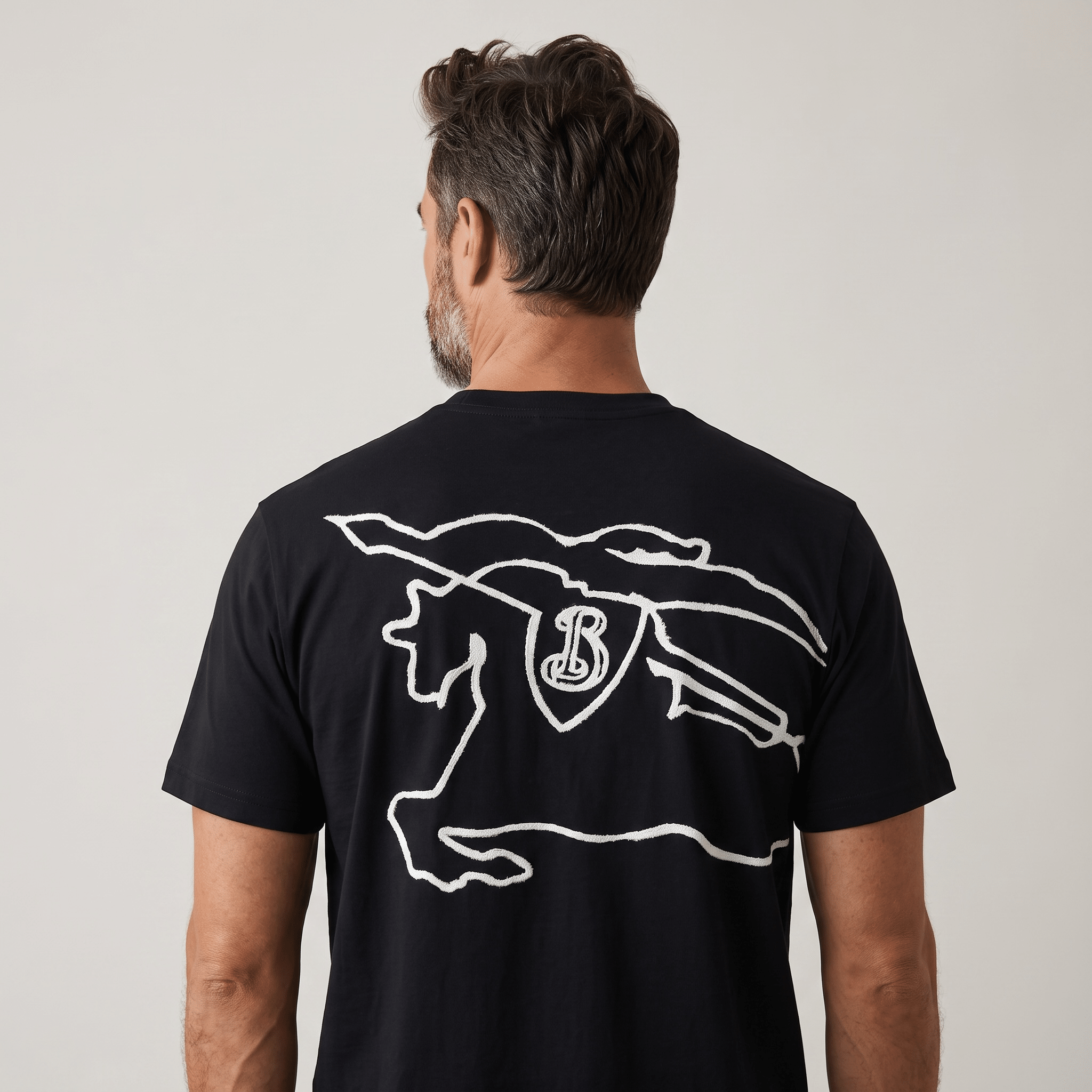 Burberry Graphic Cotton T-Shirt – Black - MASTERPIECE