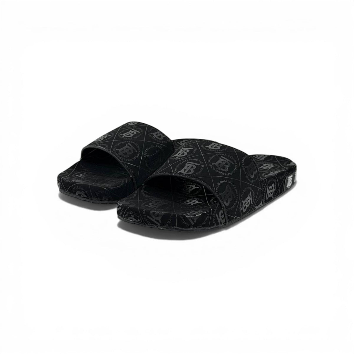 🖤 Burberry Monogram Rubber Slides – Black Luxury Summer Essential - MASTERPIECE