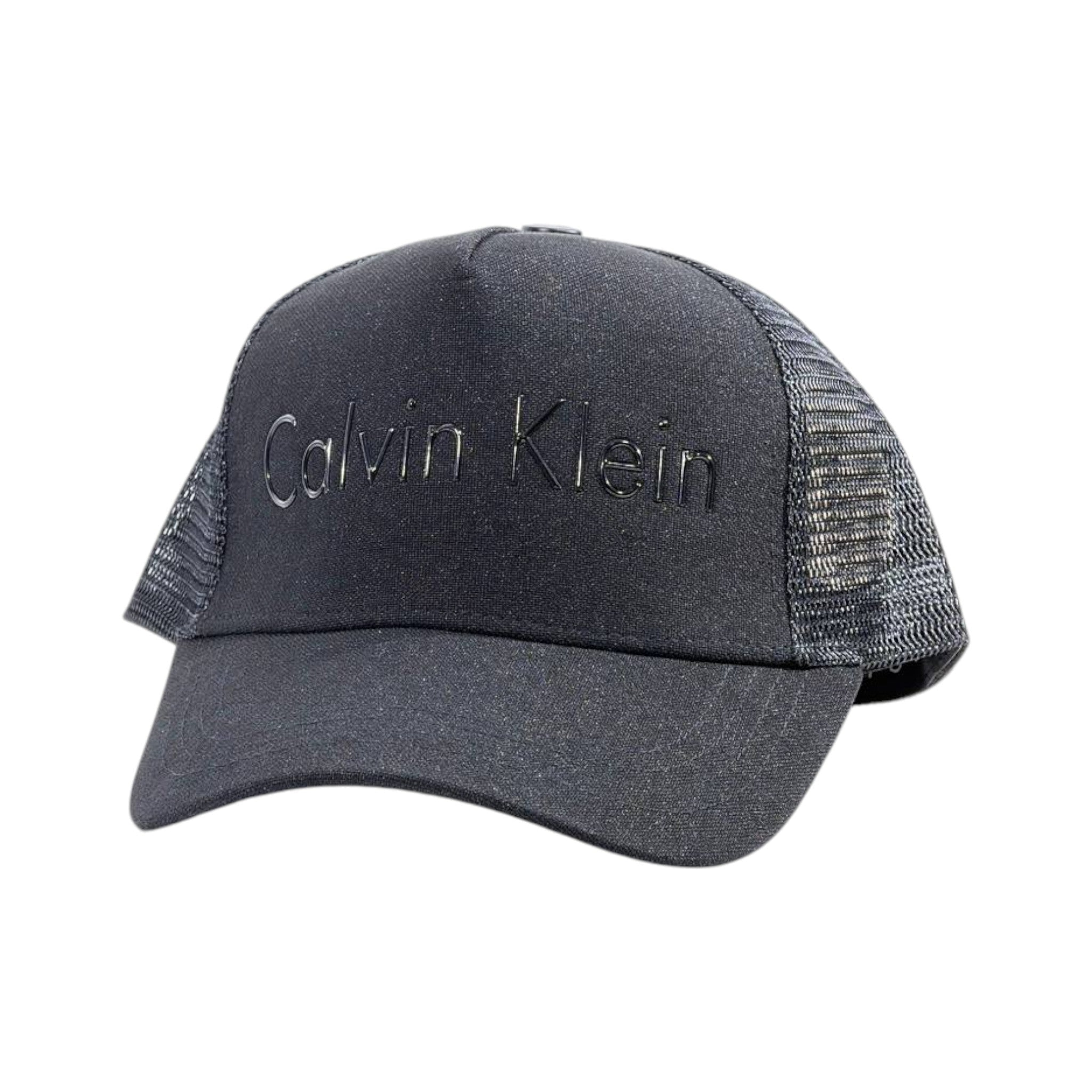 🧢 Calvin Klein Black Trucker Cap | Minimal Logo Edition 🖤✨ - MASTERPIECE