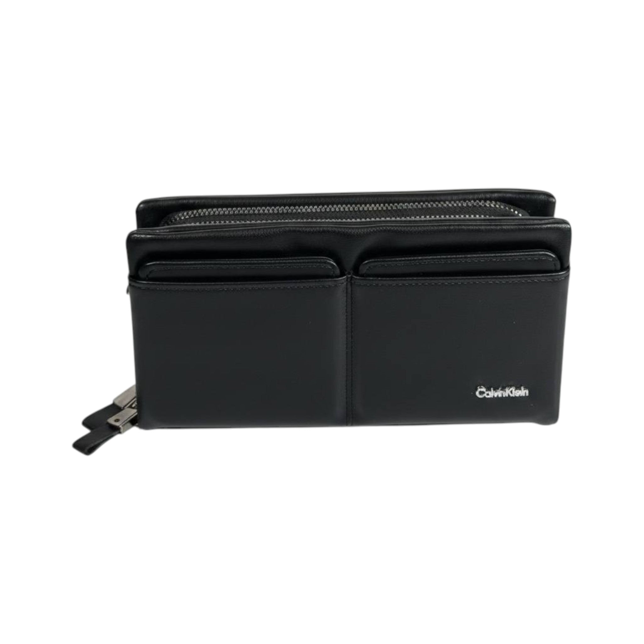 Calvin Klein Executive Black Organizer Wallet ✨🖤 Premium Zip Clutch - MASTERPIECE