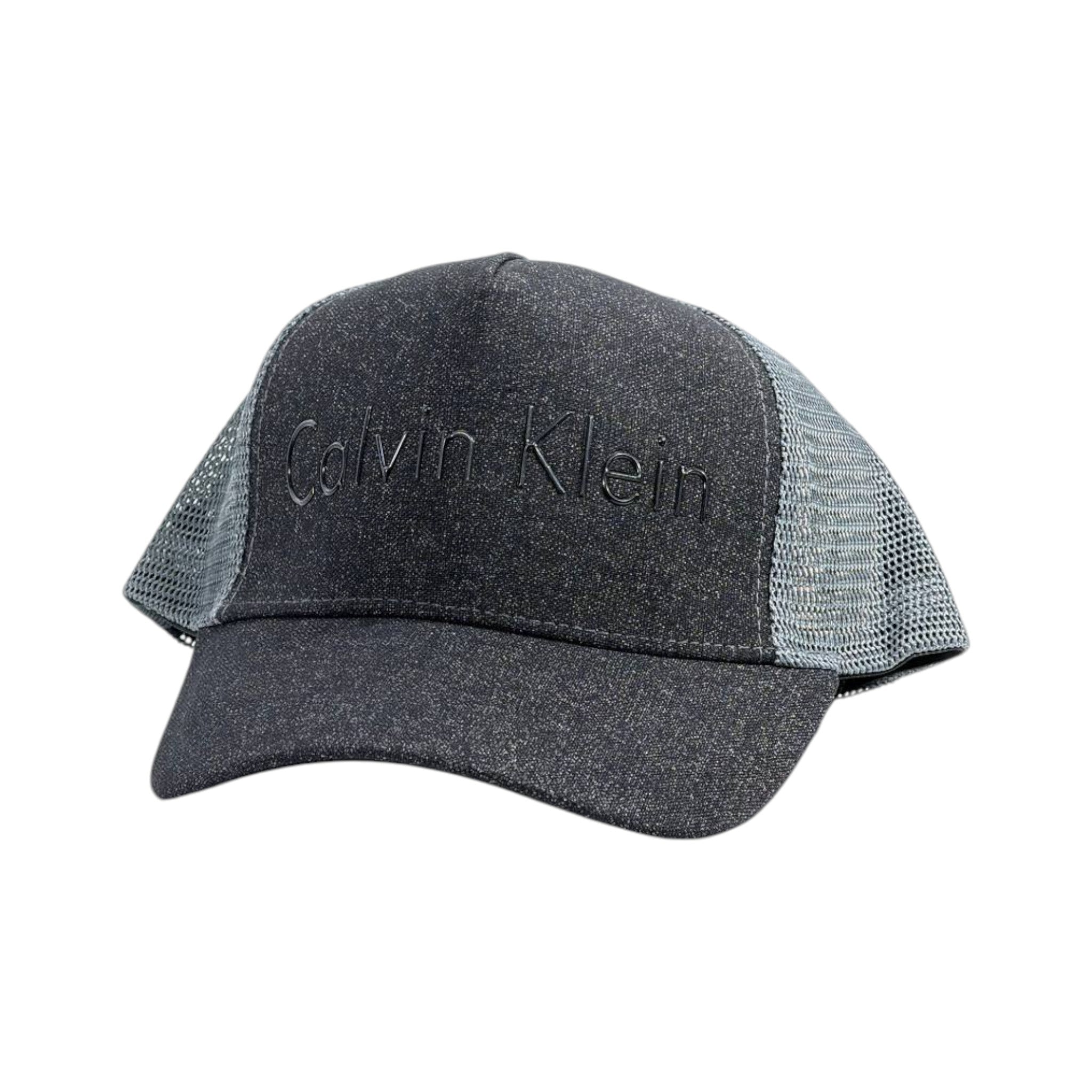 🧢 Calvin Klein Washed Grey Trucker Cap | Minimal Logo Edition 🌫️✨ - MASTERPIECE
