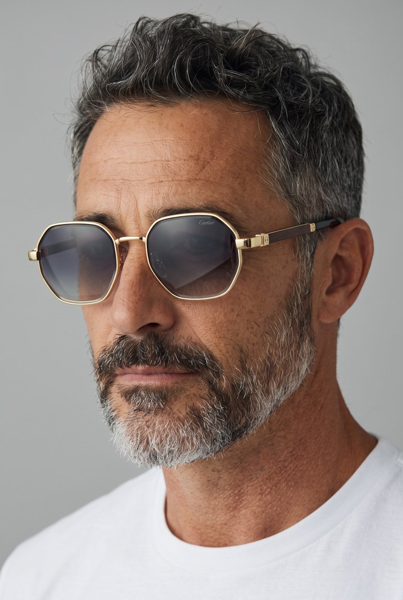 Cartier Sunglasses – Gold Octagon Frames 🕶️ - MASTERPIECE