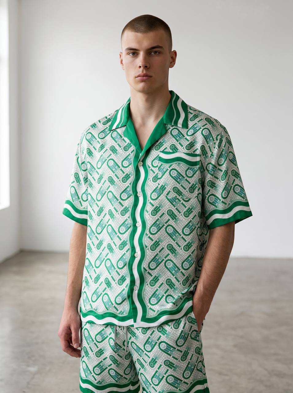 Casablanca Resort Co-Ord Set – Emerald Luxury Summer Outfit 💚🌴 - MASTERPIECE