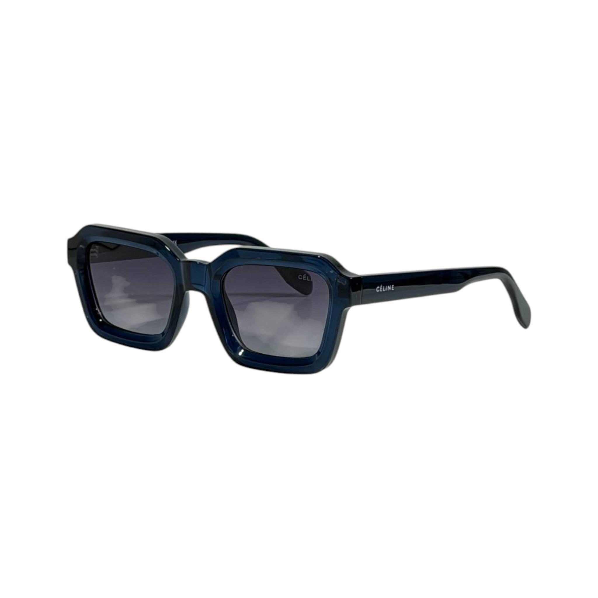 Celine Square Sunglasses – Deep Blue Frame Gradient Lens 🕶️💙 - MASTERPIECE
