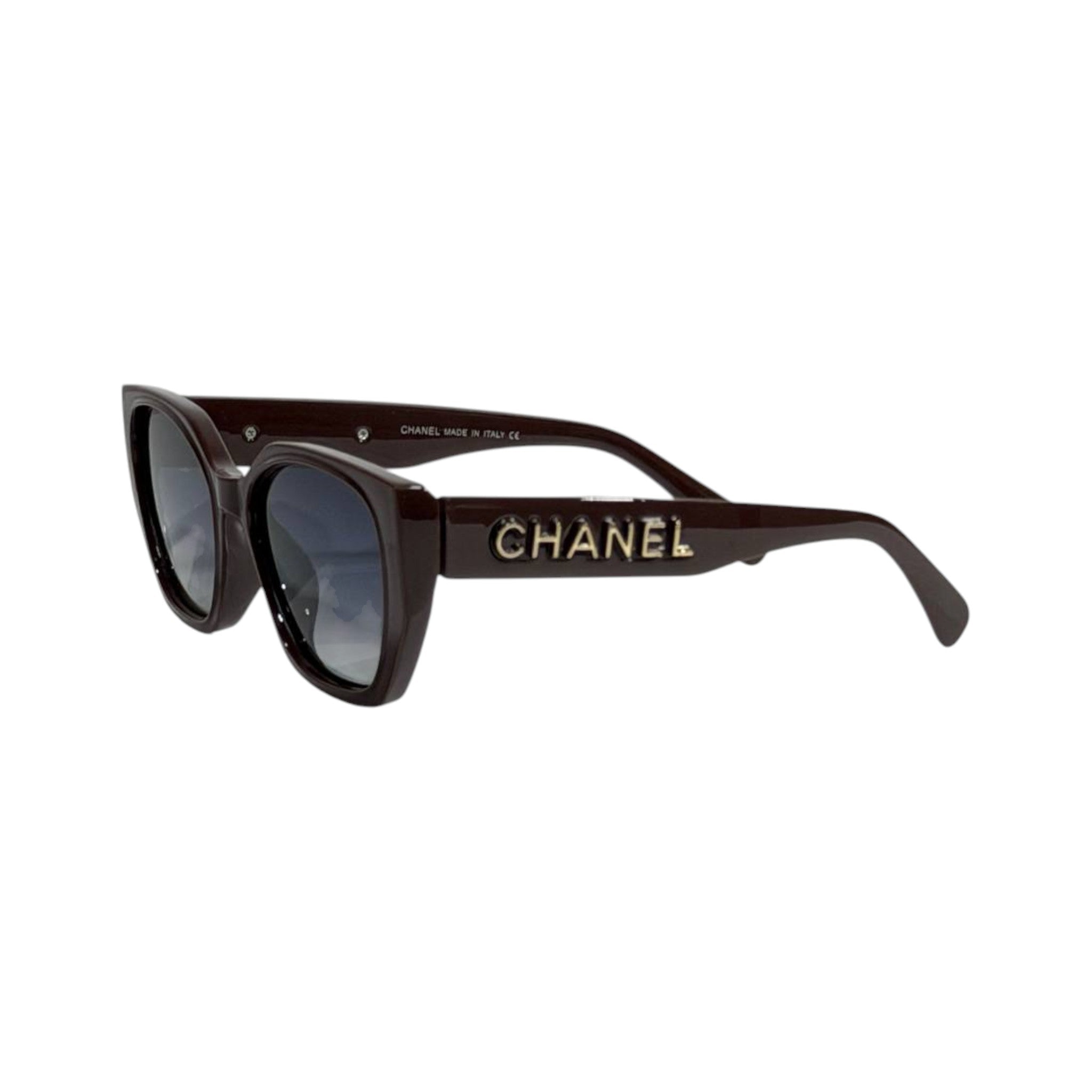 Chanel Cat - Eye Sunglasses 🤎 | Glossy Brown Frame with Gradient Lenses - MASTERPIECE
