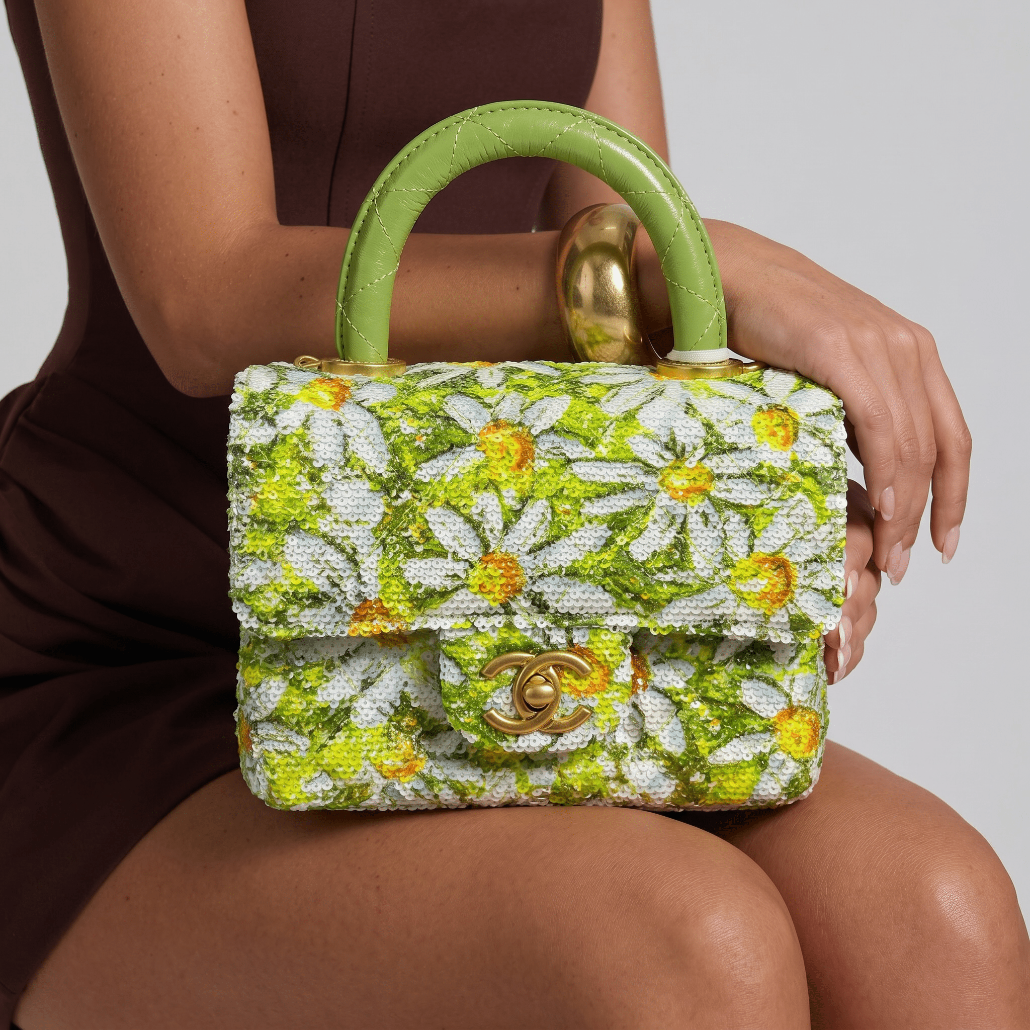 🌼 Chanel Daisy Bloom Mini Top Handle Bag 🌼 - MASTERPIECE