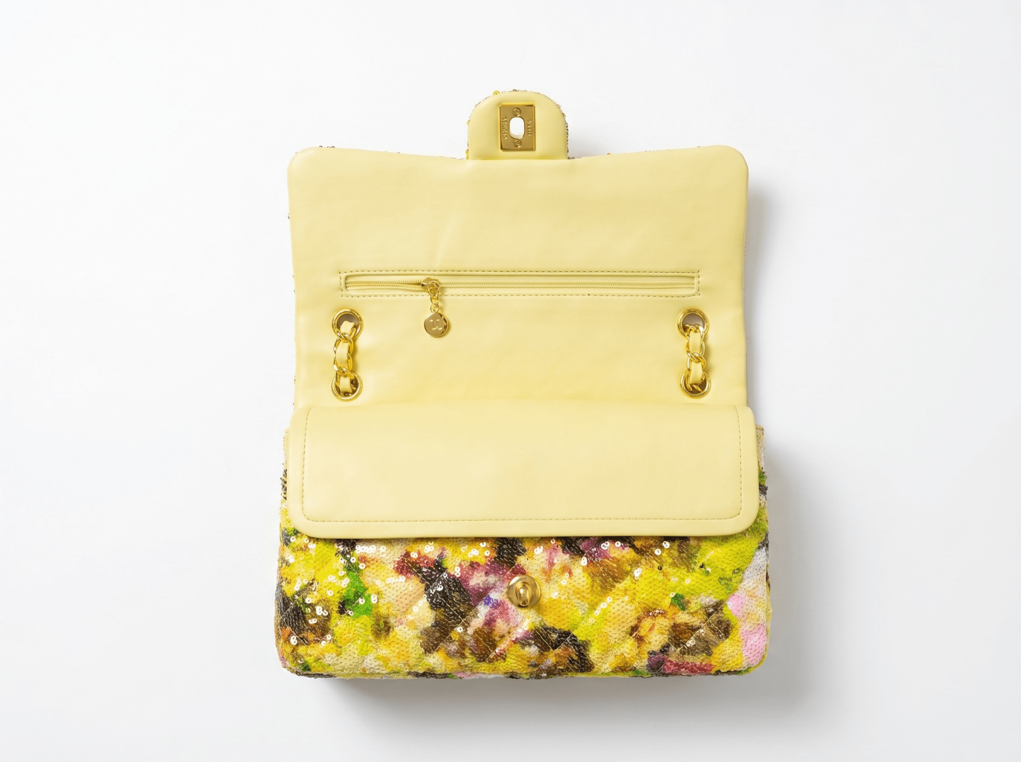 ✨ Chanel Floral Sequin Classic Flap Bag 🌸💛 - MASTERPIECE
