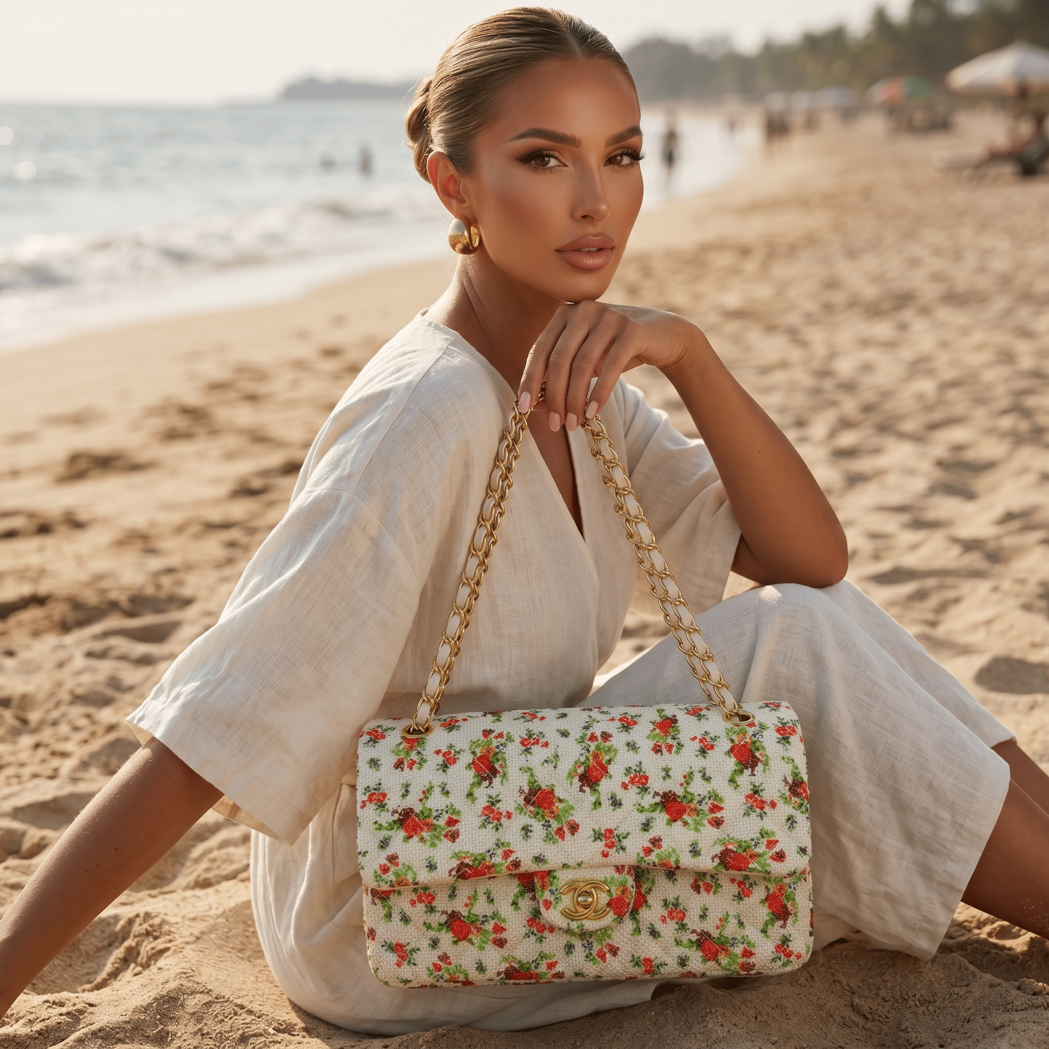โจ Chanel Garden Bloom Classic Flap Bag ๐บ๐ค - MASTERPIECE