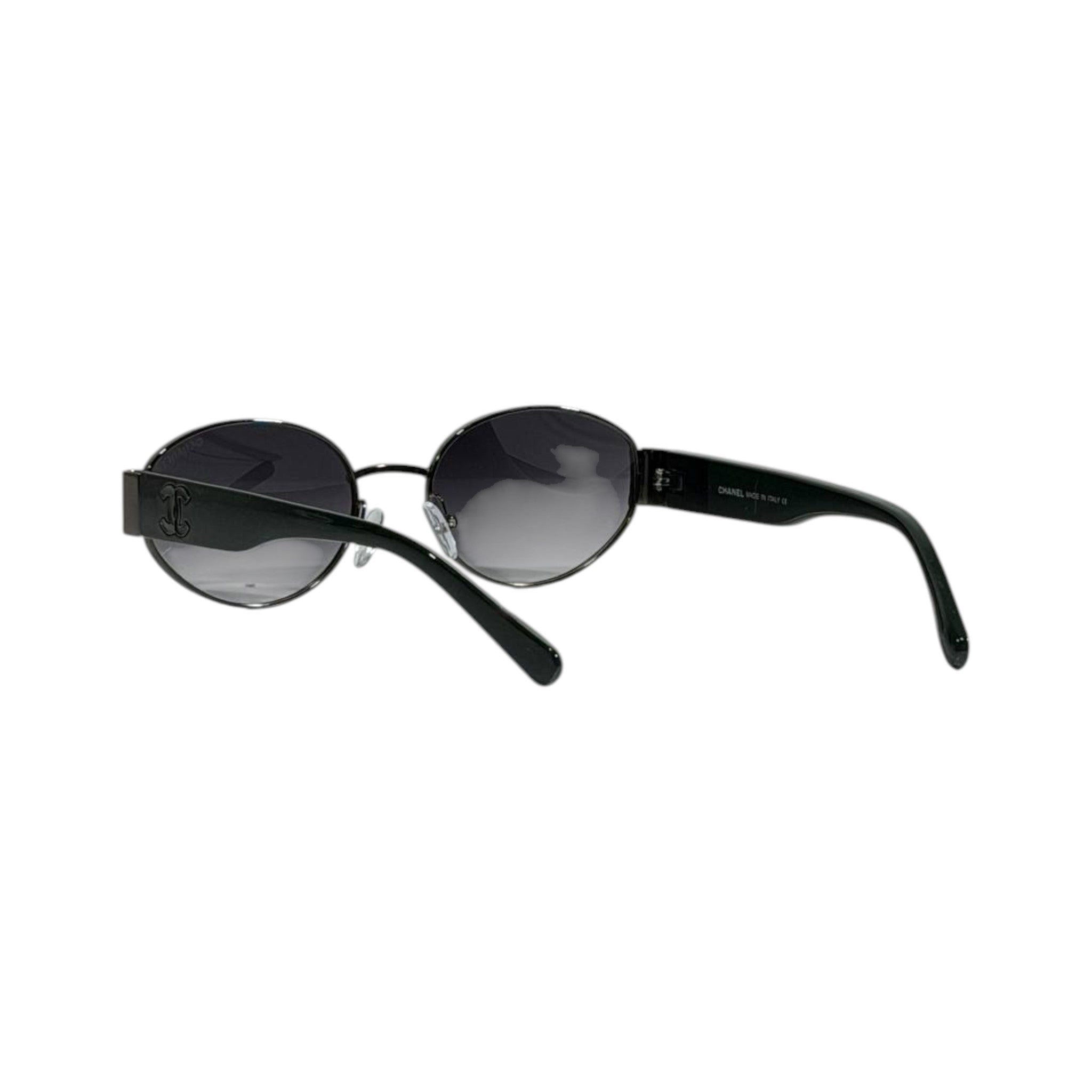 Chanel Round Sunglasses – Green & Black CC Luxury 🕶️💚✨ - MASTERPIECE