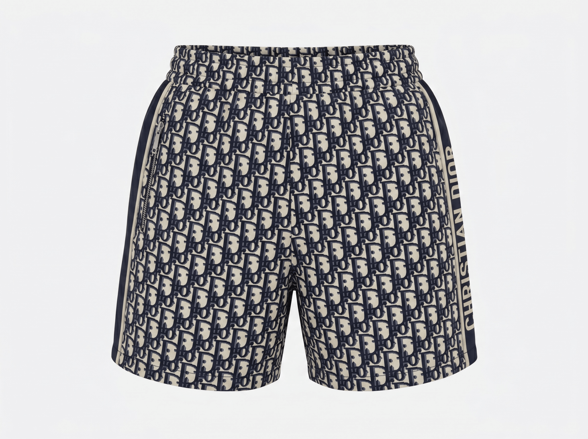 Christian Dior Oblique Logo Shorts – Navy & Beige 🤍💙 - MASTERPIECE