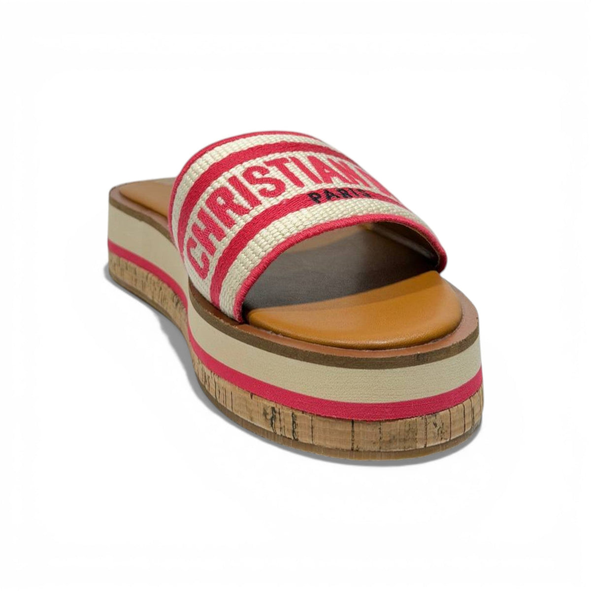 Christian Dior Paris Platform Slides – hot pink Logo Designer Sandals ❤️✨ | Luxury Summer Comfort Slides - MASTERPIECE