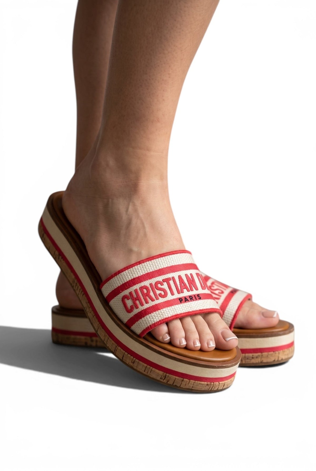 Christian Dior Paris Platform Slides – hot pink Logo Designer Sandals ❤️✨ | Luxury Summer Comfort Slides - MASTERPIECE