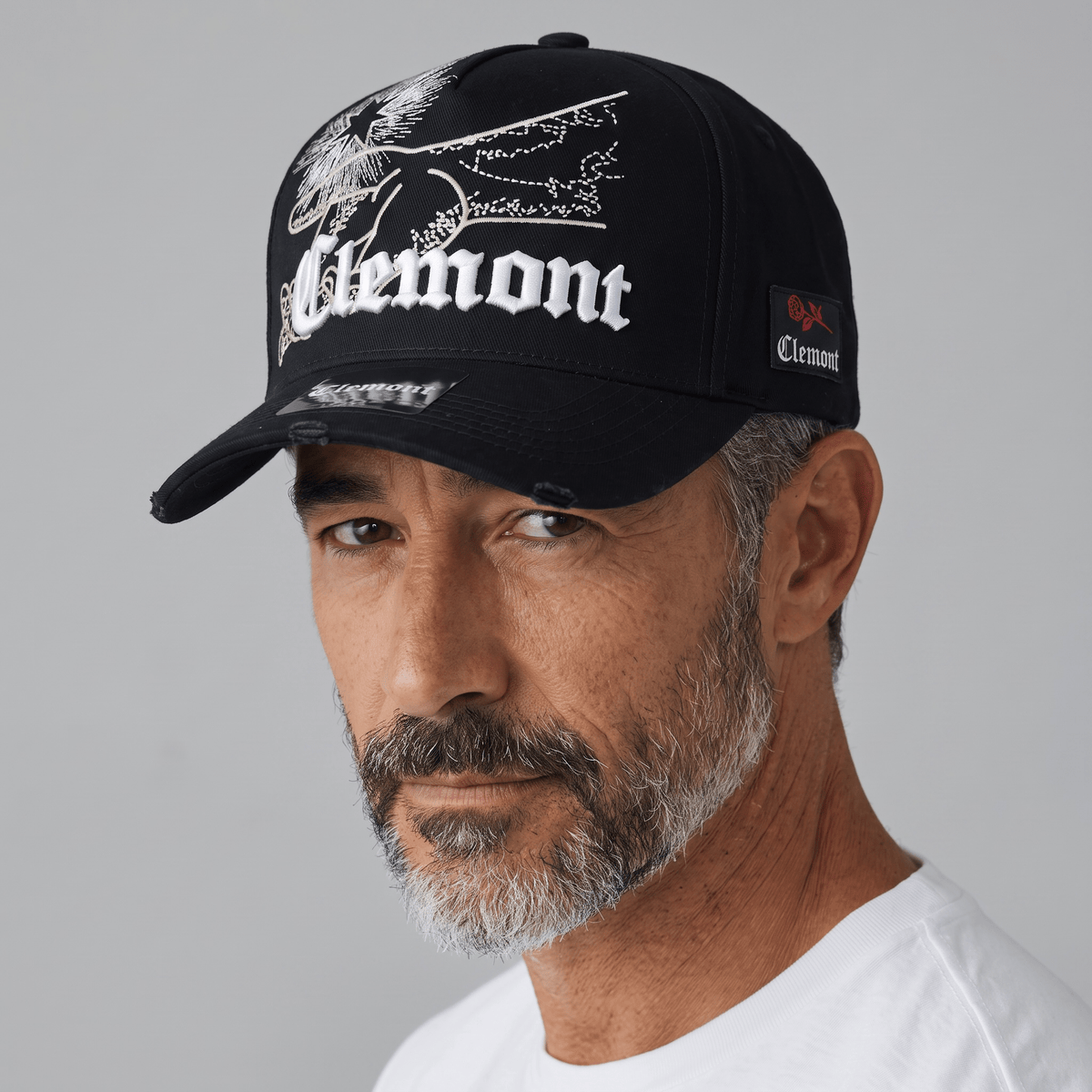 Clemont Embroidered Cap — Black - MASTERPIECE