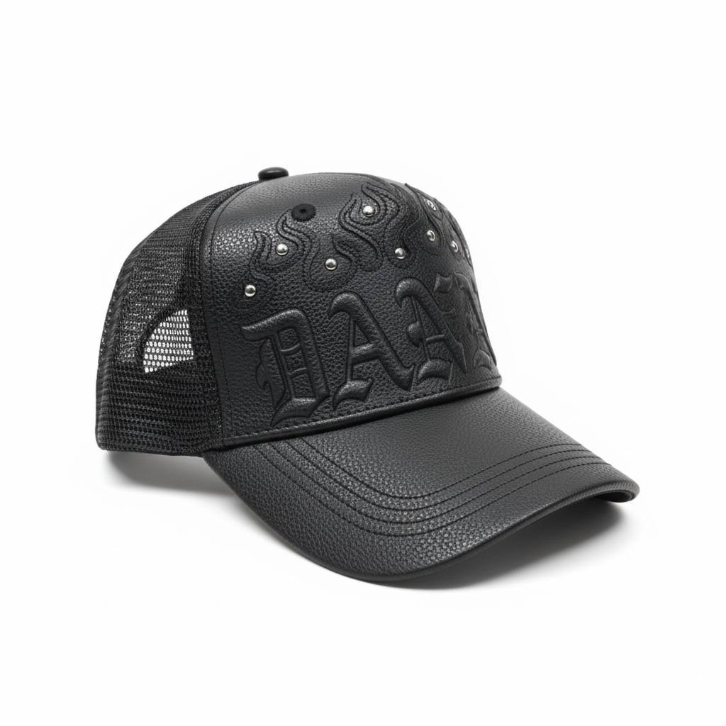 Dandy Flame Gothic Cap — Black - MASTERPIECE