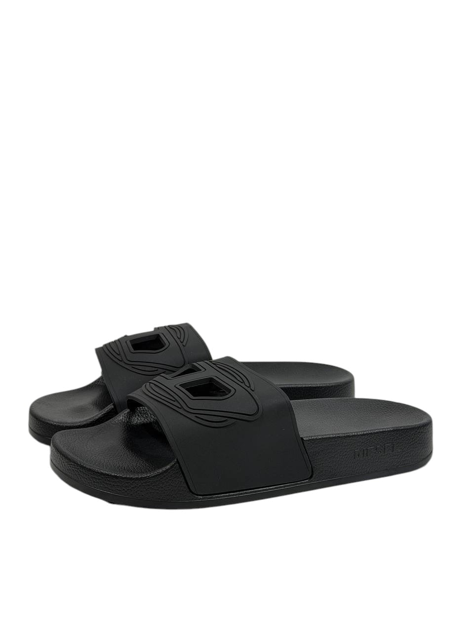 DIESEL Slides – All Black Industrial Edition 🖤⚙️ - MASTERPIECE