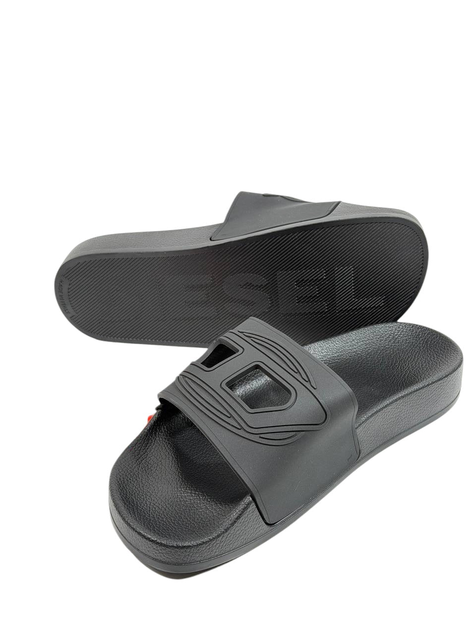 DIESEL Slides – All Black Industrial Edition 🖤⚙️ - MASTERPIECE