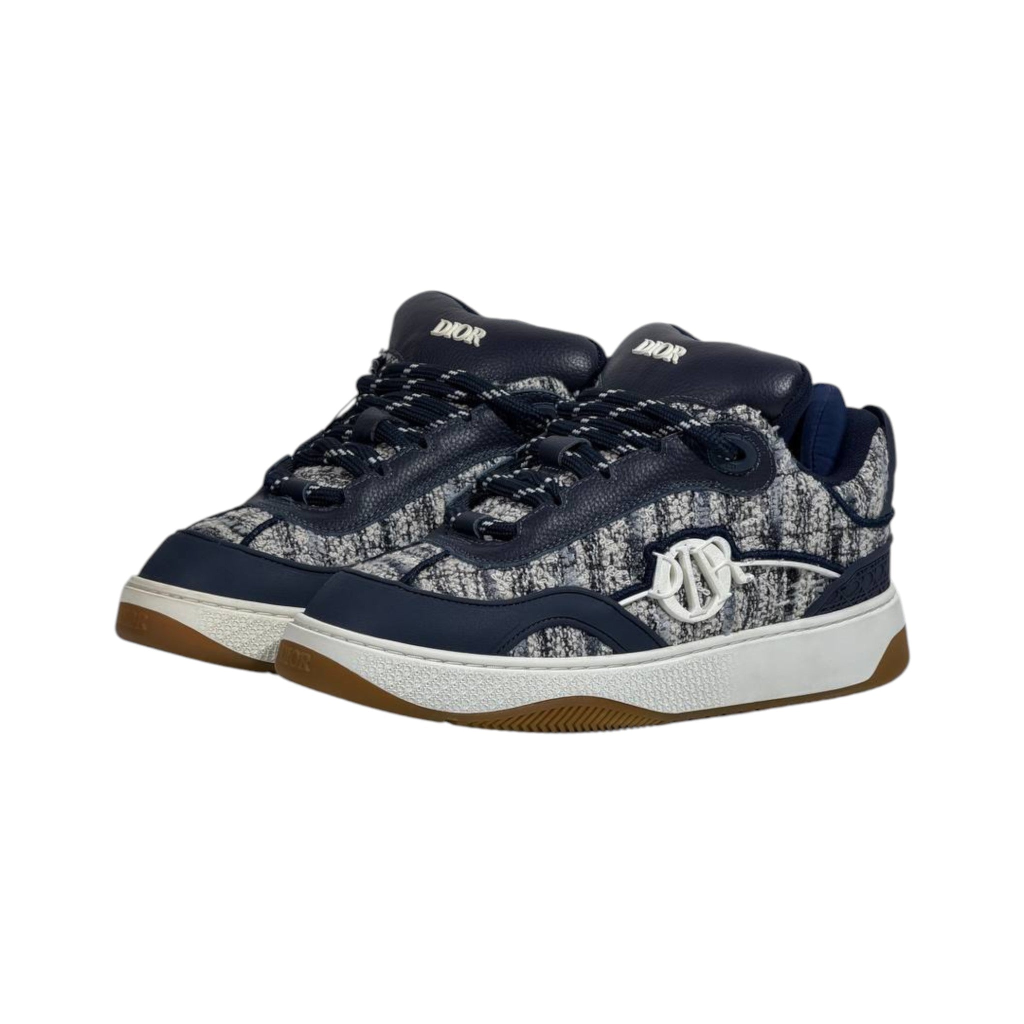 🤍 Dior B27 Tweed Low-Top Sneakers 👟✨ - MASTERPIECE