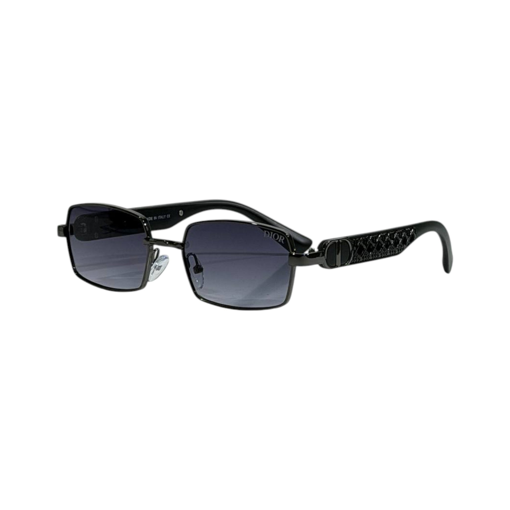Dior Black Rectangular Sunglasses 🕶️ | Gradient Lens Luxury Eyewear - MASTERPIECE