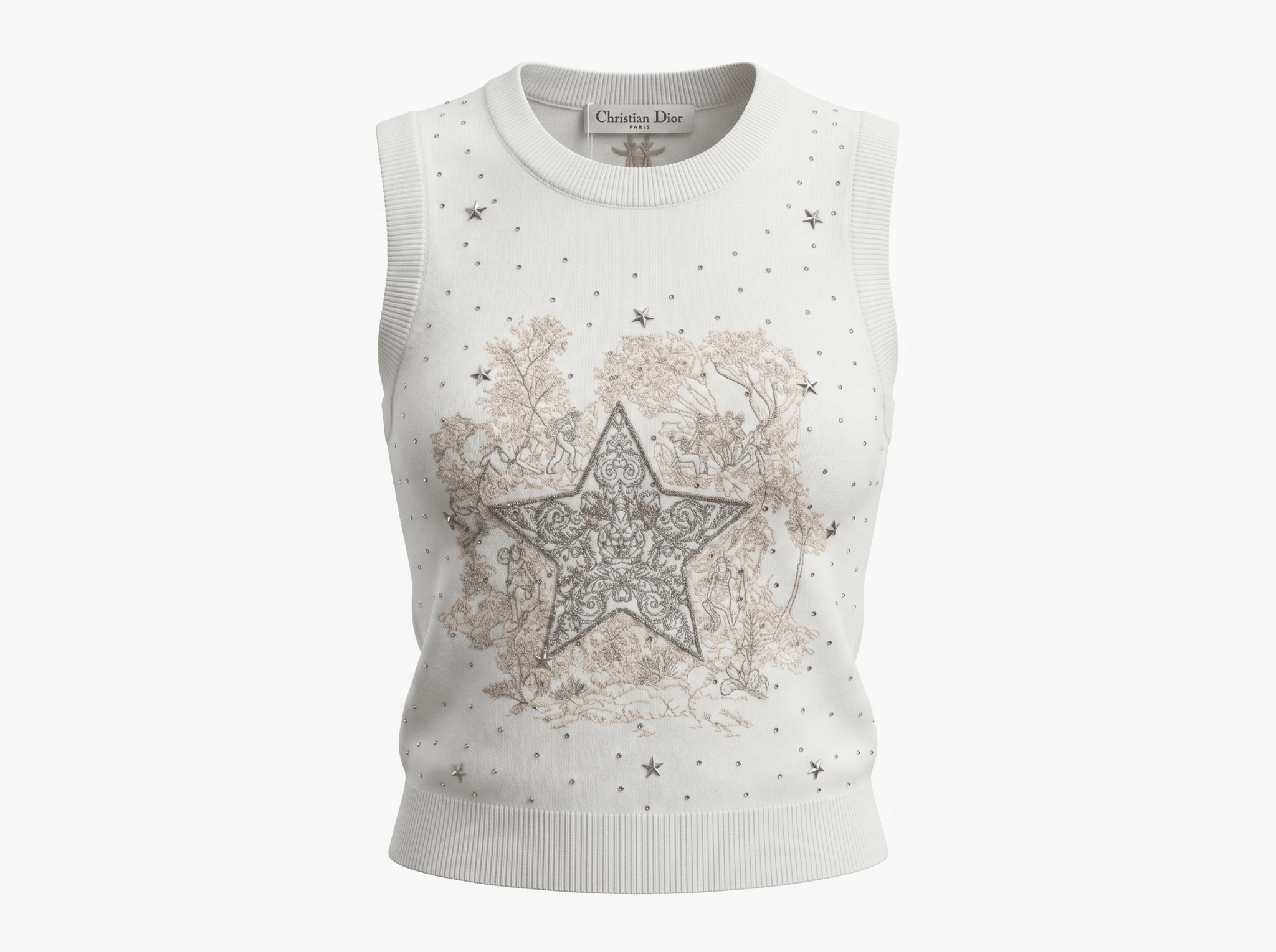 ⭐ Dior Lucky Star Sleeveless Knit Top ✨ - MASTERPIECE