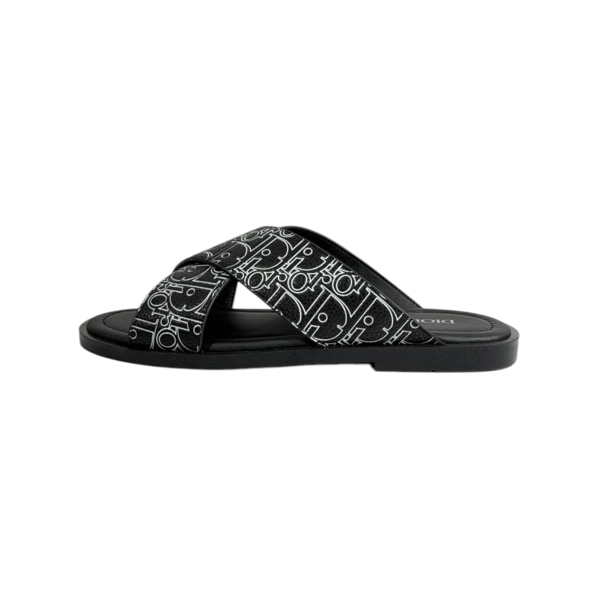 Dior Oblique Black Slides 🖤✨ Luxury Summer Sandals for Men - MASTERPIECE