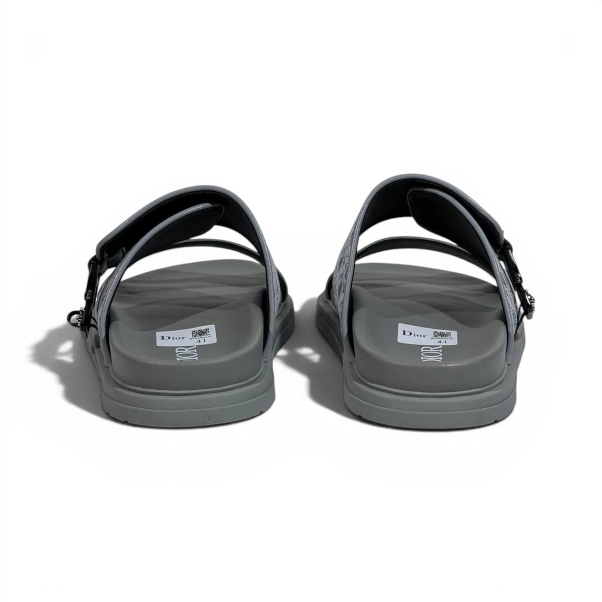 Dior Oblique Grey Slide Sandals – Luxury Designer Summer Slippers ✨🩶 - MASTERPIECE