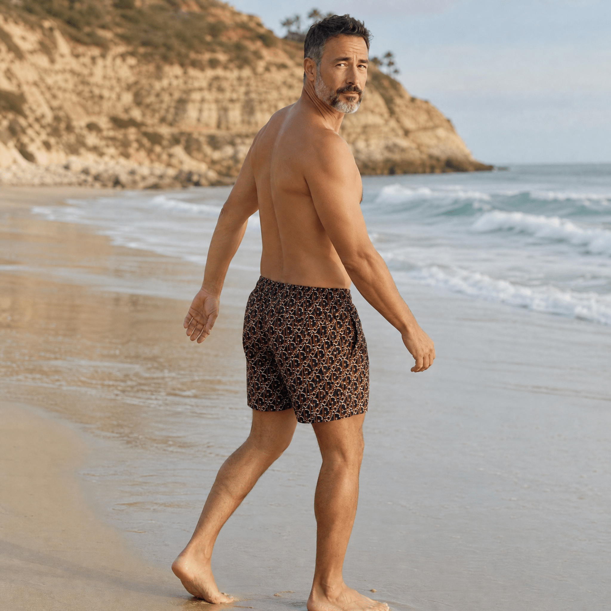 🩳 Dior Oblique Monogram Swim Shorts – Burgundy Edition ✨ - MASTERPIECE