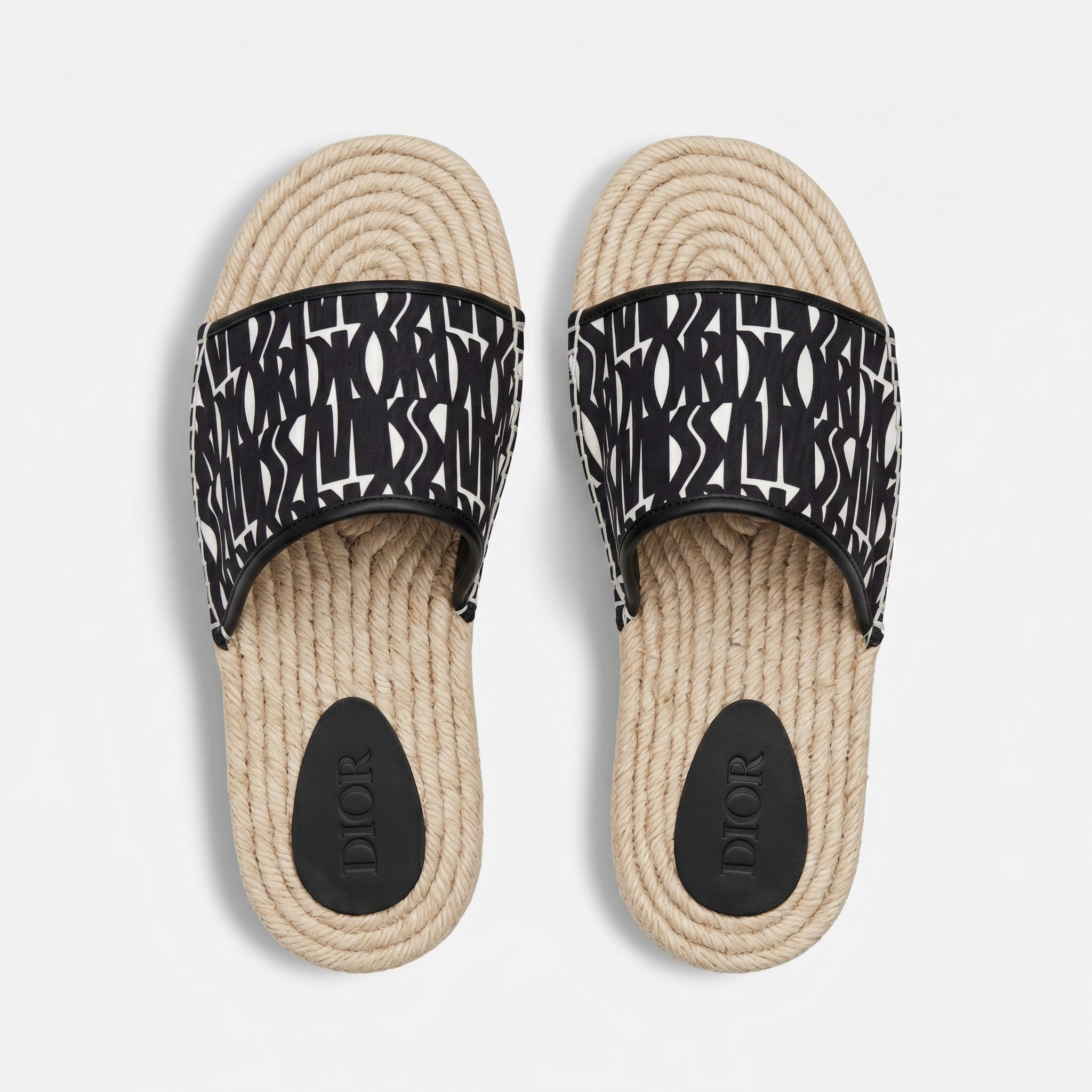 Dior Oblique Rope Sole Slide Sandals - MASTERPIECE